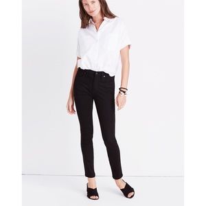 NWT MADEWELL BLACK 9" MID RISE SKINNY JEANS W24